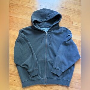 Oak + Fort Men's Gray Hoodie Sweater